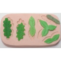 Molde de Silicone - Kit Folhinhas Ref. 679