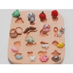 Molde de Silicone - Acessórios de Princesa Mini Ref. 735