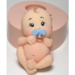 Molde de Silicone - Bebê com Chupeta Ref. 763