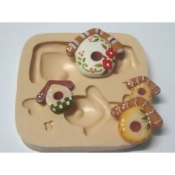 Molde de Silicone - Casinhas Ref. 789