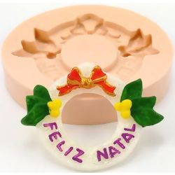 Molde de Silicone - Guirlanda Feliz Natal Ref. 801
