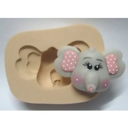 Molde de Silicone - Cara de Elefante Ref. 822
