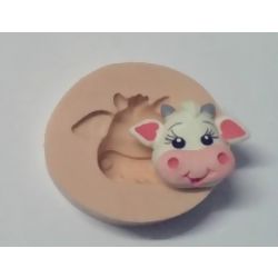 Molde de Silicone - Cara de Vaquinha Pequena Ref. 844