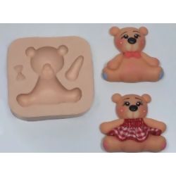 Molde de Silicone - Urso de Montar Ref. 917