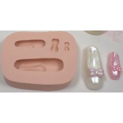 Molde de Silicone - 2 Sapatilhas de Bailarina Ref. 930