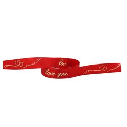 Fita de Cetim Love You ECF 003H Cor 378 - 1,5cm x 10m