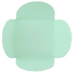 Forminha para Doces 4 Pétalas em Colorplus M2 Verde Água - 50 un.