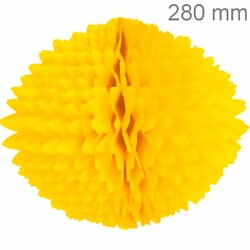 Bola Pom Pom de Papel de Seda 280mm - Ref. 174 - Amarelo Claro