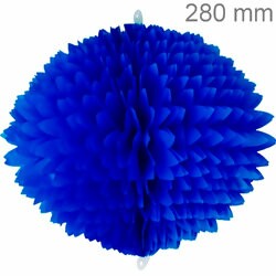 Bola Pom Pom de Papel de Seda 280mm - Ref. 174 - Azulão