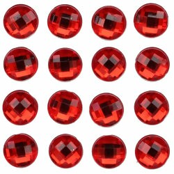 Strass Adesivo ZH-MCGS01 - 209 unidades - Vermelho