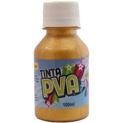 Tinta PVA 100ml Metálica Ouro Rico - Glitter