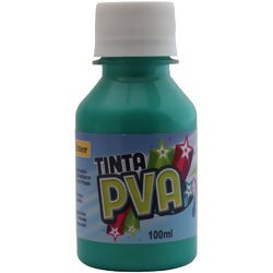 Tinta PVA 100ml Metálica Verde Jade 119 - Glitter