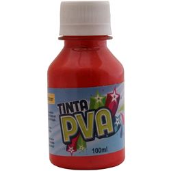 Tinta PVA 100ml Metálica Vermelho Vivo 052 - Glitter