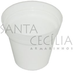 Vaso Plástico  N° 4 -  Branco 1 UNIDADE