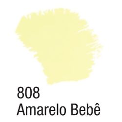 Tinta Acrílica Fosca 37ml 808 Amarelo Bebê