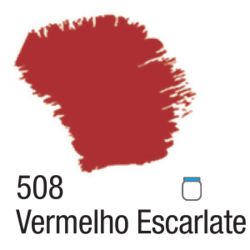 Tinta Acrílica Fosca 37ml 508 Vermelho Escarlate
