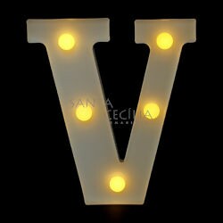 Letra LED 16 cm - V