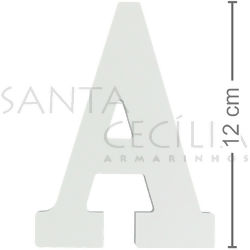 Letras MDF Branca 12 cm - Modelos Diversos