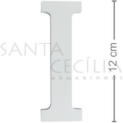 Letra MDF Branca 12 cm - I