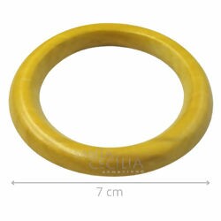 Argola de Madeira para Porta Guardanapo - 7cm -  25 unid. - Marfim