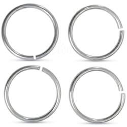 Mini Argola 10mm 24gr. -  Prata