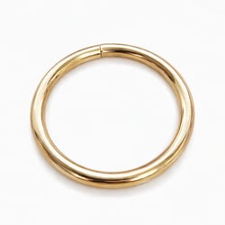 Argola de Ferro 3,8 cm x 4,5 mm 10 unid. Dourado