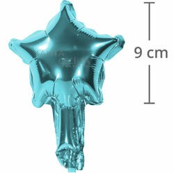 Balão Metal Estrela 9x9cm Azul REF 50005