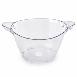 Balde para Gelo 7L em Acrílico Transparente com Alças