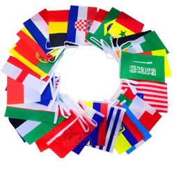 Varal de Bandeiras com 32 Países 10 M Ref. CD - 33