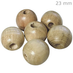 Bola de Madeira 23mm - 100unid. - Cores Diversas
