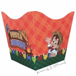 Cachepot Festa Junina 9 x 9,5 x 6,5 cm 10 unid.