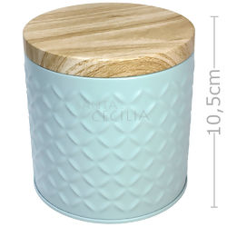 Caixa de Metal 10,5 x 10 cm Redonda Alta - Ref.3293