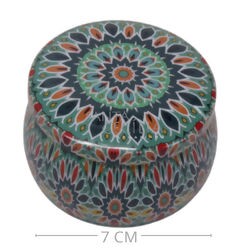 Caixa de Metal Ref. 6967 Mandala Colorida