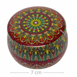 Caixa de Metal Ref. 6967 Mandala Colorida