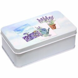 Caixa de Metal Retangular Ref. 03245-62 - Azul