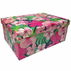 Caixa de Presente 10 unid. - Ref. 7486 Flor Hibisco