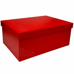 Caixa de Presente 10 unid. - Ref. 7486 Vermelha Lisa