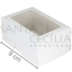 Caixa para Bem Casado 10 unid - S1 c/ Visor - 6 x 9 x 4 cm - Cores Diversas