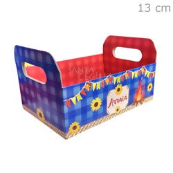 Caixote de Papel Cartão Festa Junina - Arraia da Roça - Ref. 700400404