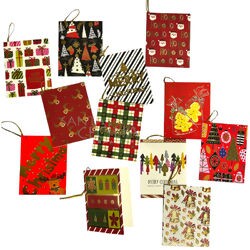 Cartão de Natal com Designs Variados 12 unid. Ref.8511