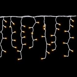 Cascata 8 Funções 100LED Branco Quente Fio Branco Ref. 3004