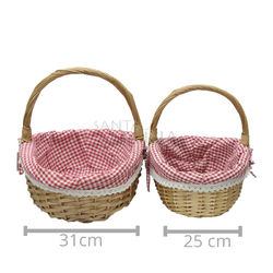 Cesta de piquenique Forrada - 2 unid. - Ref. DH077