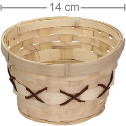 Cesta de Bambu Redonda Pequena Ref. 15HJ189
