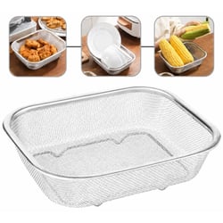 Cesto Organizador Inox Quadrado 27cm Ref. CK7223