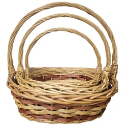 Cesta Oval com Alça - 3 Peças Ref. L-27