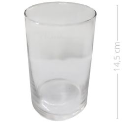 Decoração Cilíndrica em Vidro 14,5 x 8,5 cm Ref. 915HKZT
