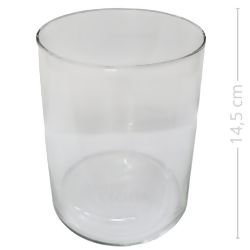 Decoração Cilíndrica em Vidro 11,5 x 14,5 cm Ref. 1215HKZT