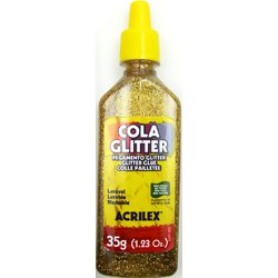 Cola Glitter Acrilex 201 Ouro - 35g