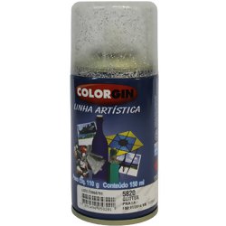 Verniz com Glitter em Spray Colorgin