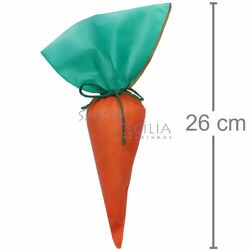 Cone Cenoura em TNT 16 x 30 cm - 10 unidades